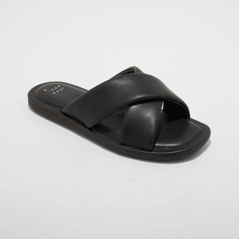 Women's Daisy Crossband Slide Sandals - A New Day* | Target