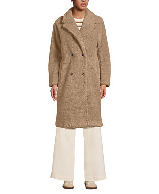 Women's Double Breasted High Pile Fleece Coat | Macy's