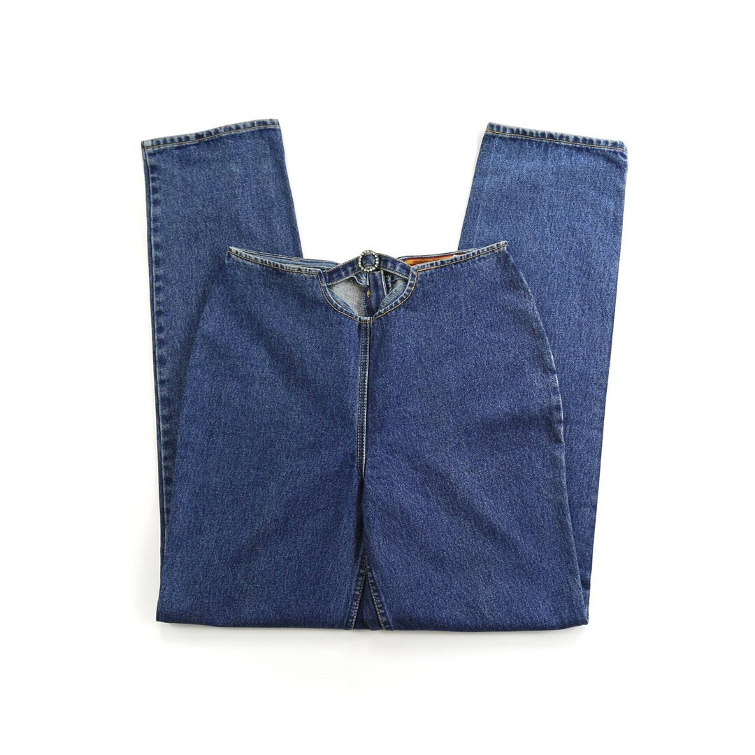 Vintage Lawman Y2K Western Mid Rise Cut Out Jeans 27"/28" | Etsy (US)