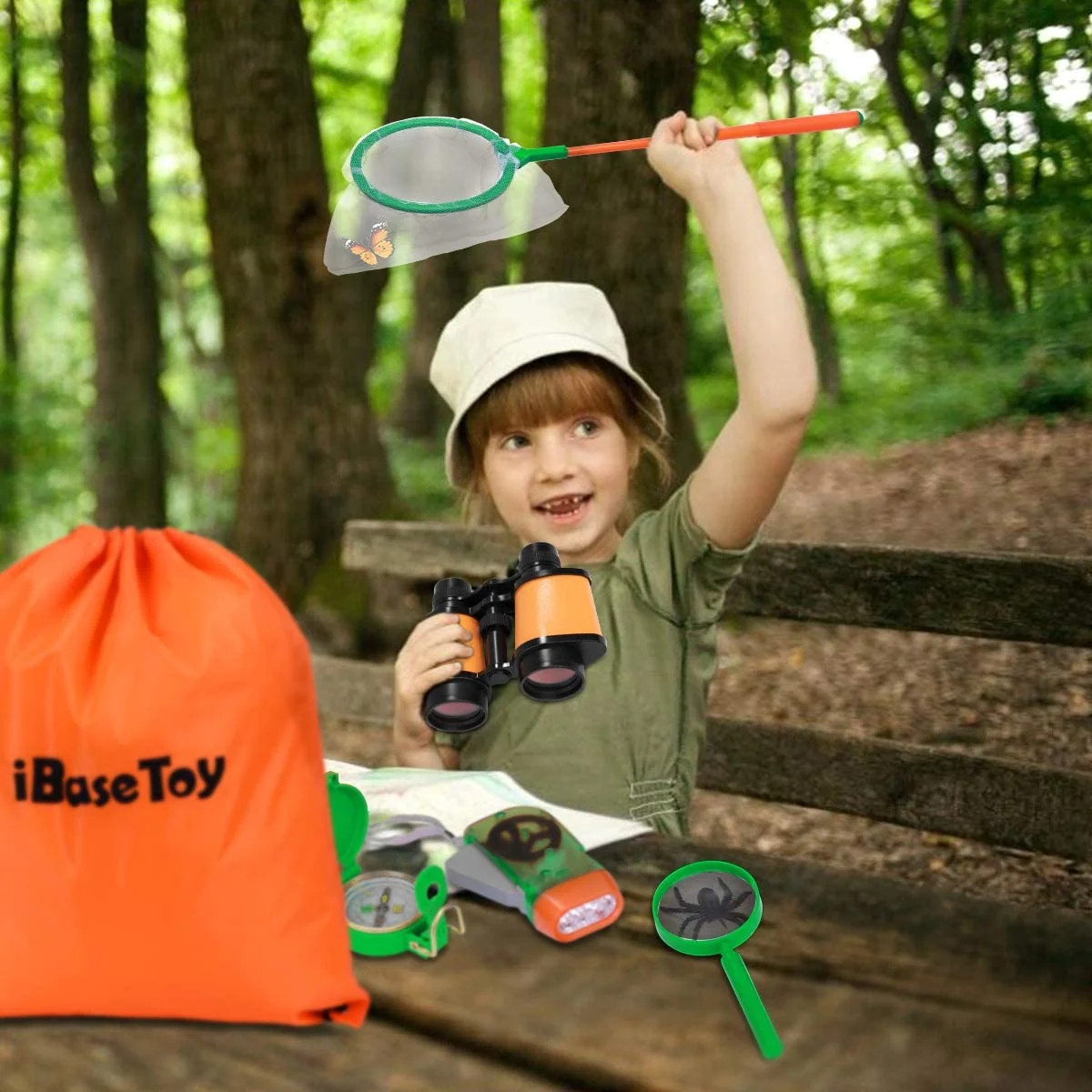 ToyX Outdoor Explorer Kit, Kids Adventure Kit with Binoculars, Compass, Magnifying Glass, Butterf... | Walmart (US)