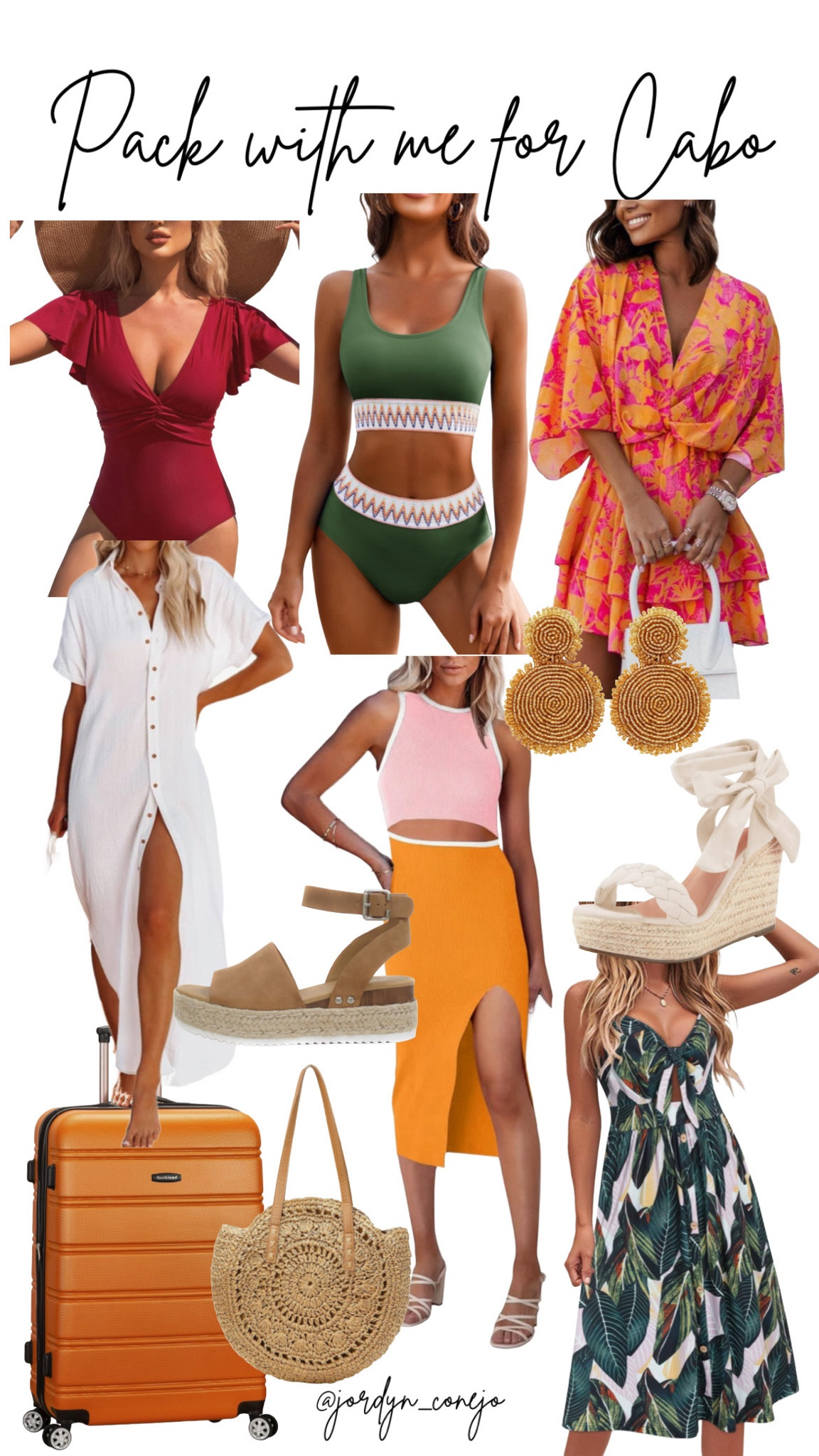 Vacation Outfit- Resort Wear- What to Pack for Cabo- Tropical Dress- Tummy Control Swimsuit- Swim Coverup- Wedges- Tropical Wear- Beach Wear- Beach Vacation- Summer Dresses- Spring Break 

#LTKshoecrush #LTKstyletip #LTKswim
