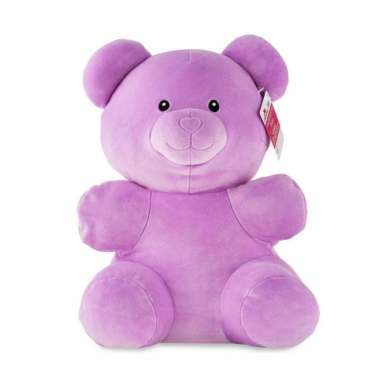 Valentine’s Day Purple Gummy Bear Plush, Ages, 3+, 16”, by Way To Celebrate | Walmart (US)