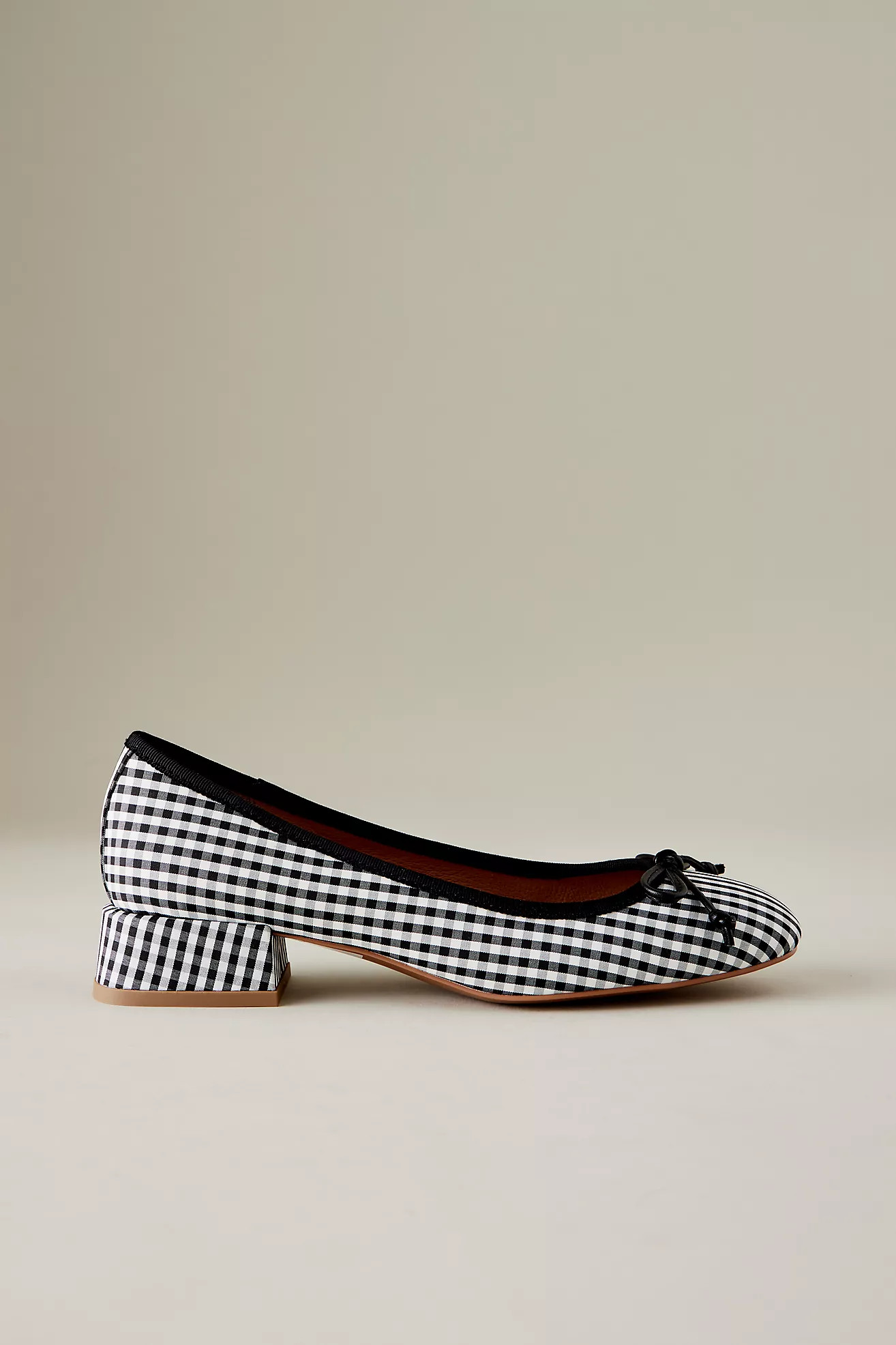 Bibi Lou Gingham Ballerina Pumps | Anthropologie (UK)