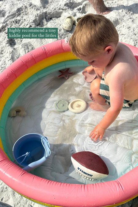 Toddler beach hack - small inflatable pool 👏🏼 

#LTKKids #LTKBaby #LTKTravel