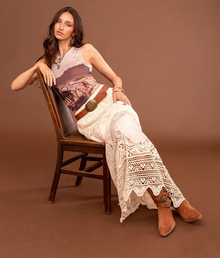 Crochet Midi Skirt | Buckle