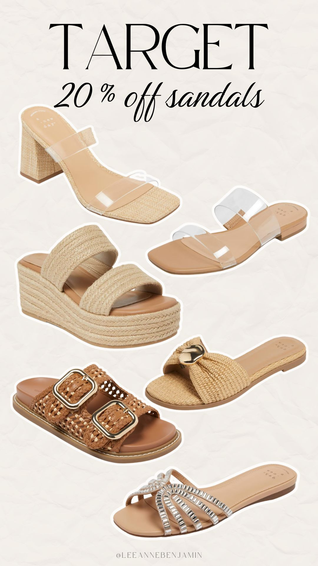 Target sandals on sale! Up to 22% off! 

 #LTKootd #LTKSeasonal #LTKSaleAlert