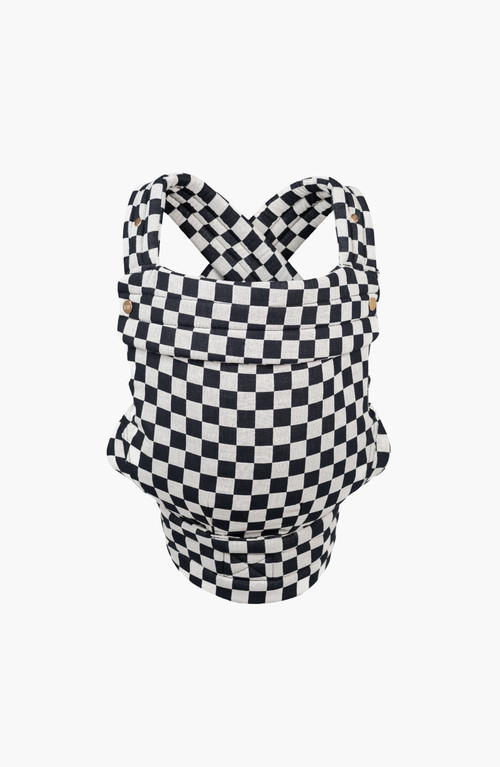 Mabē The Monarch Buckle Baby Carrier in Ebony Check at Nordstrom | Nordstrom