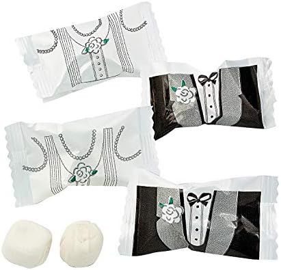 Groom Tux & Bride Gown Wedding Buttermints (108 individually wrapped candies) | Amazon (US)