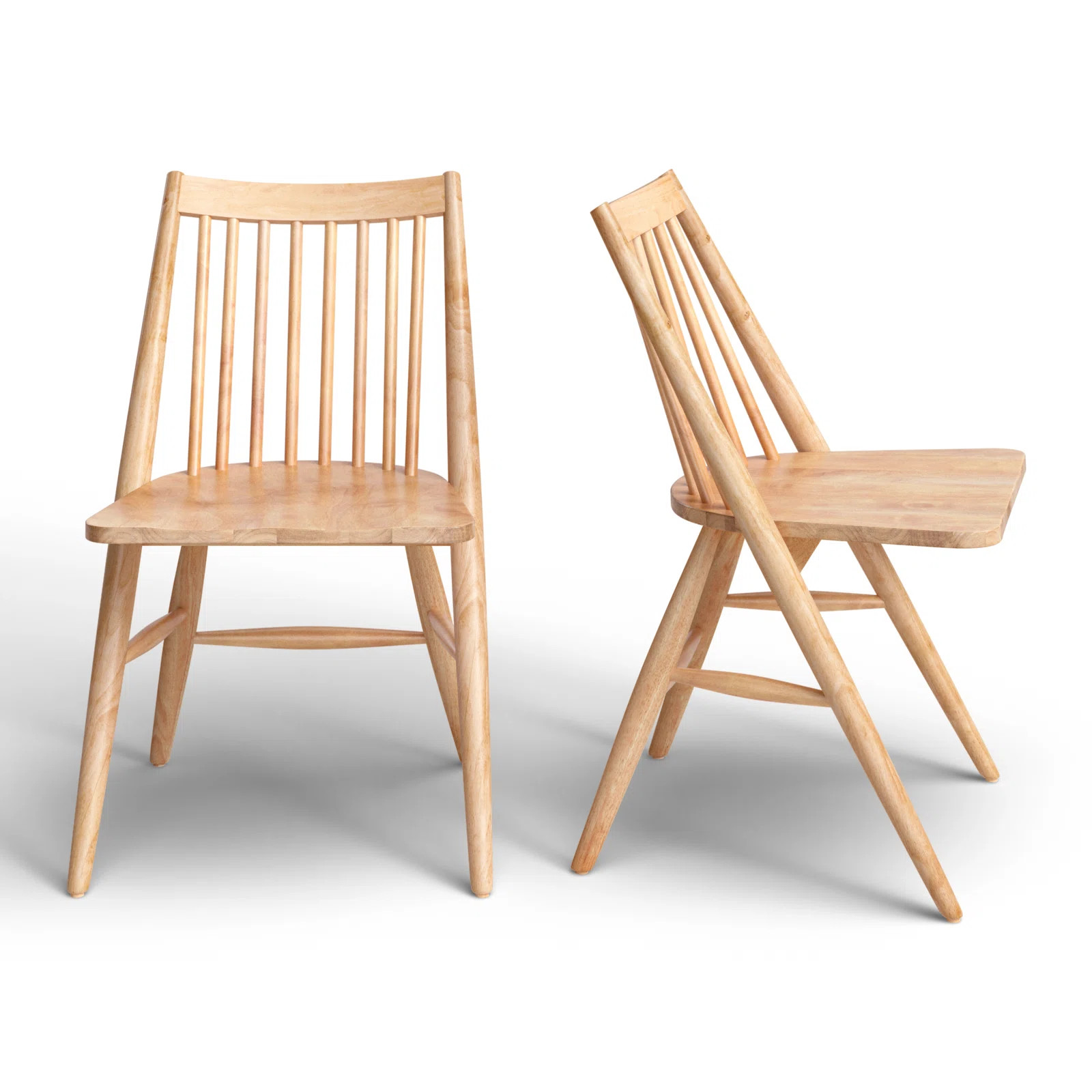 Kloss Solid Wood Slat Back Side Chair (Set of 2) | AllModern