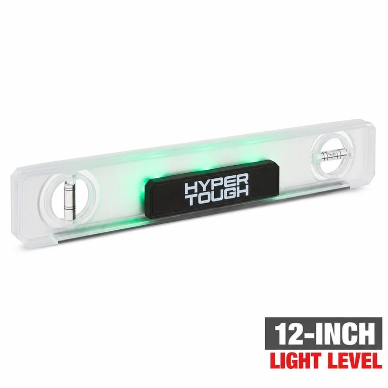 Hyper Tough 12-Inch Light Level, Turns Green When Level, Digital/Electronic, 12-inch Magnetic Tor... | Walmart (US)