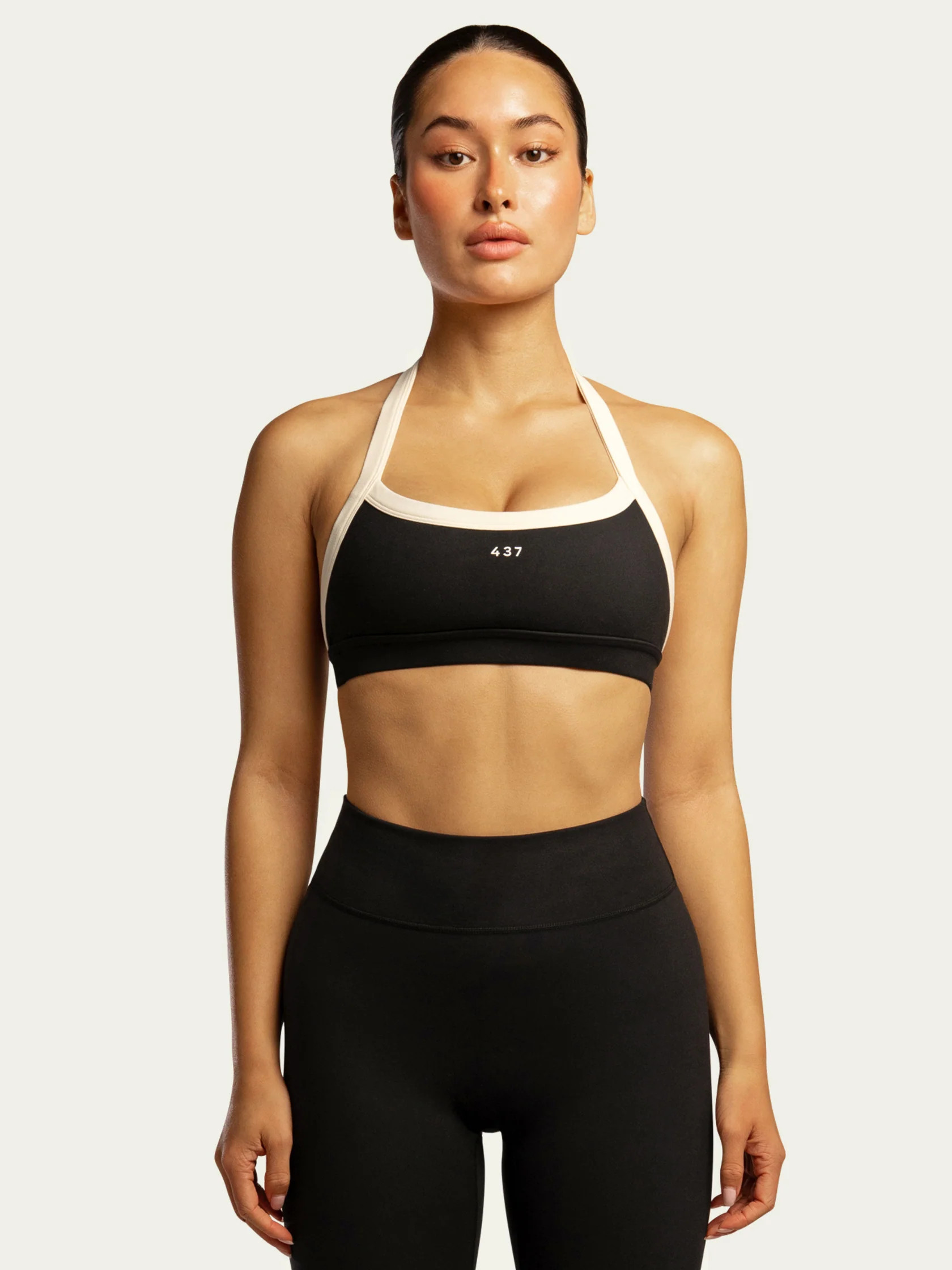 The Halter Bra / Black-Cream | 437