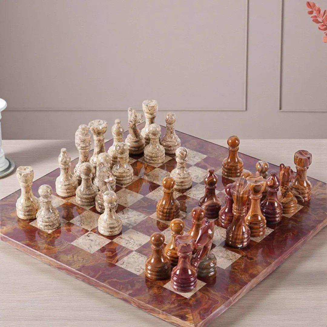 Handmade Marble Chess Set | Luxury Chess Board Game | Elegant Home Decor - Etsy | Etsy (US)