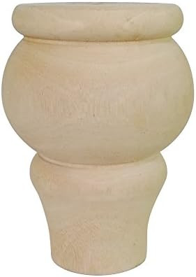 Btibpse Replacement Unfinished Sofa Legs Furniture Bun Feet Solid Wood Foot for Sofa, Chair, Love... | Amazon (US)