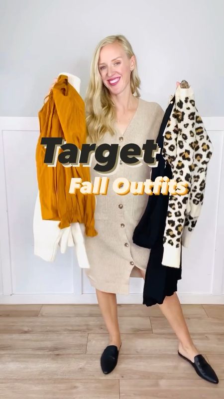 Target fall outfits! I’m wearing a small in each top and dress. Pants run true to size. 

#LTKworkwear #LTKSeasonal #LTKunder50