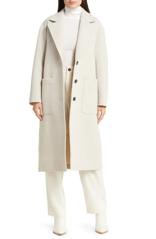 Harris Wharf London Women's Boiled Wool Overcoat in Cream at Nordstrom, Size 4 Us | Nordstrom