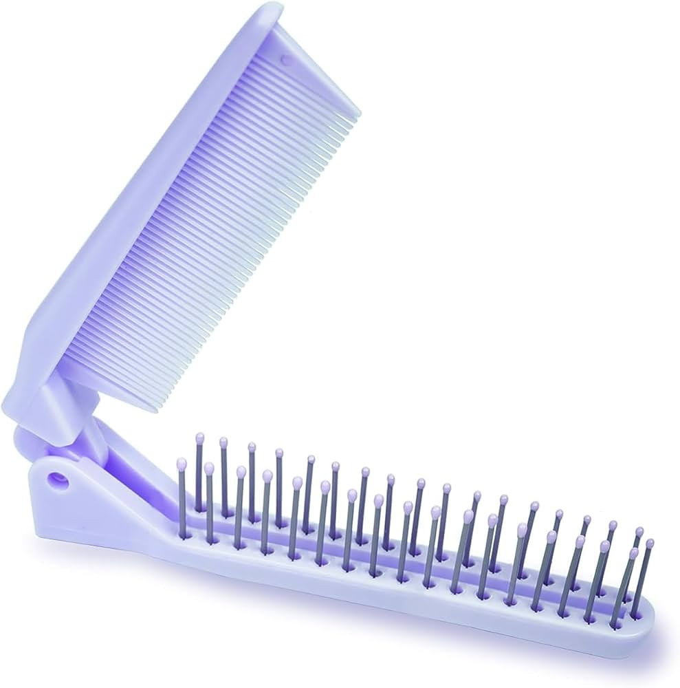Folding Hair Comb,Portable Travel Folding Comb Brush-Small Compact Foldable Hair Brush for Purse,... | Amazon (US)