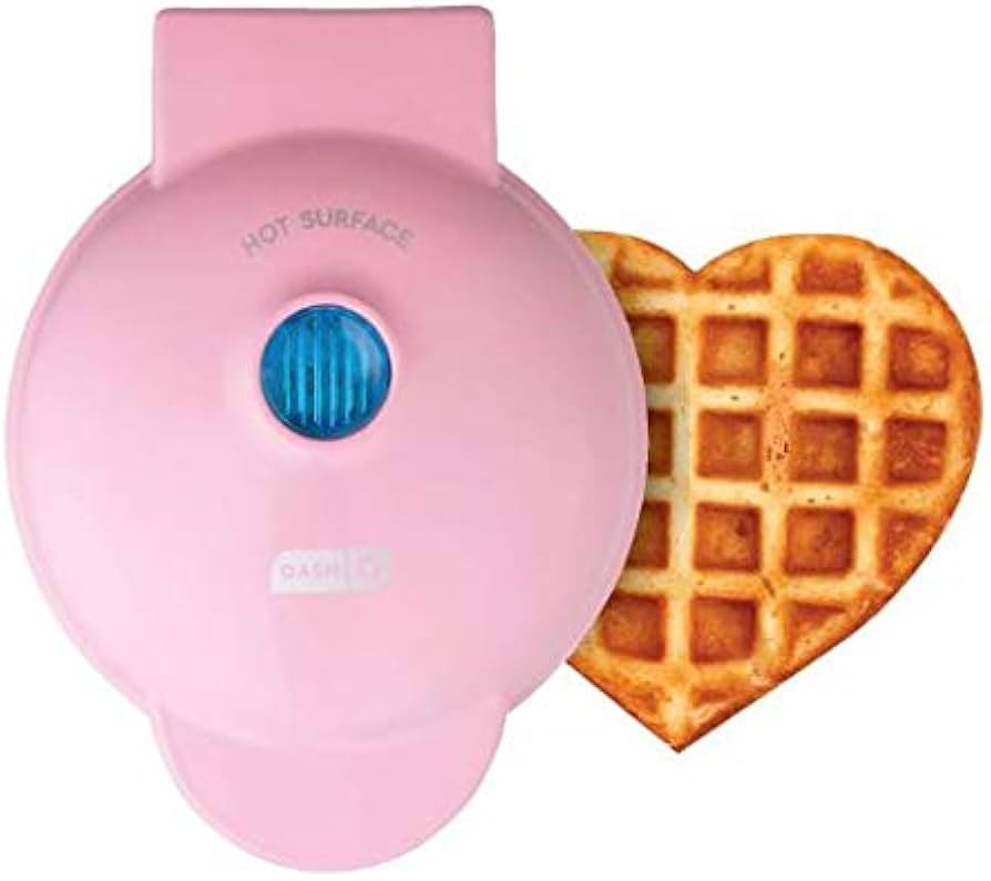 Heart Mini Waffle Maker Pink | Amazon (US)