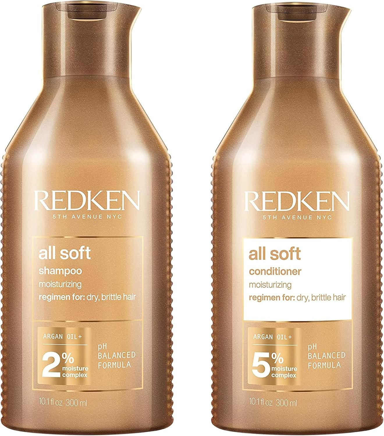 REDKEN All Soft Shampoo and Conditioner Set for Dry Hair, With Argan Oil, Intense Softness and Sh... | Amazon (UK)