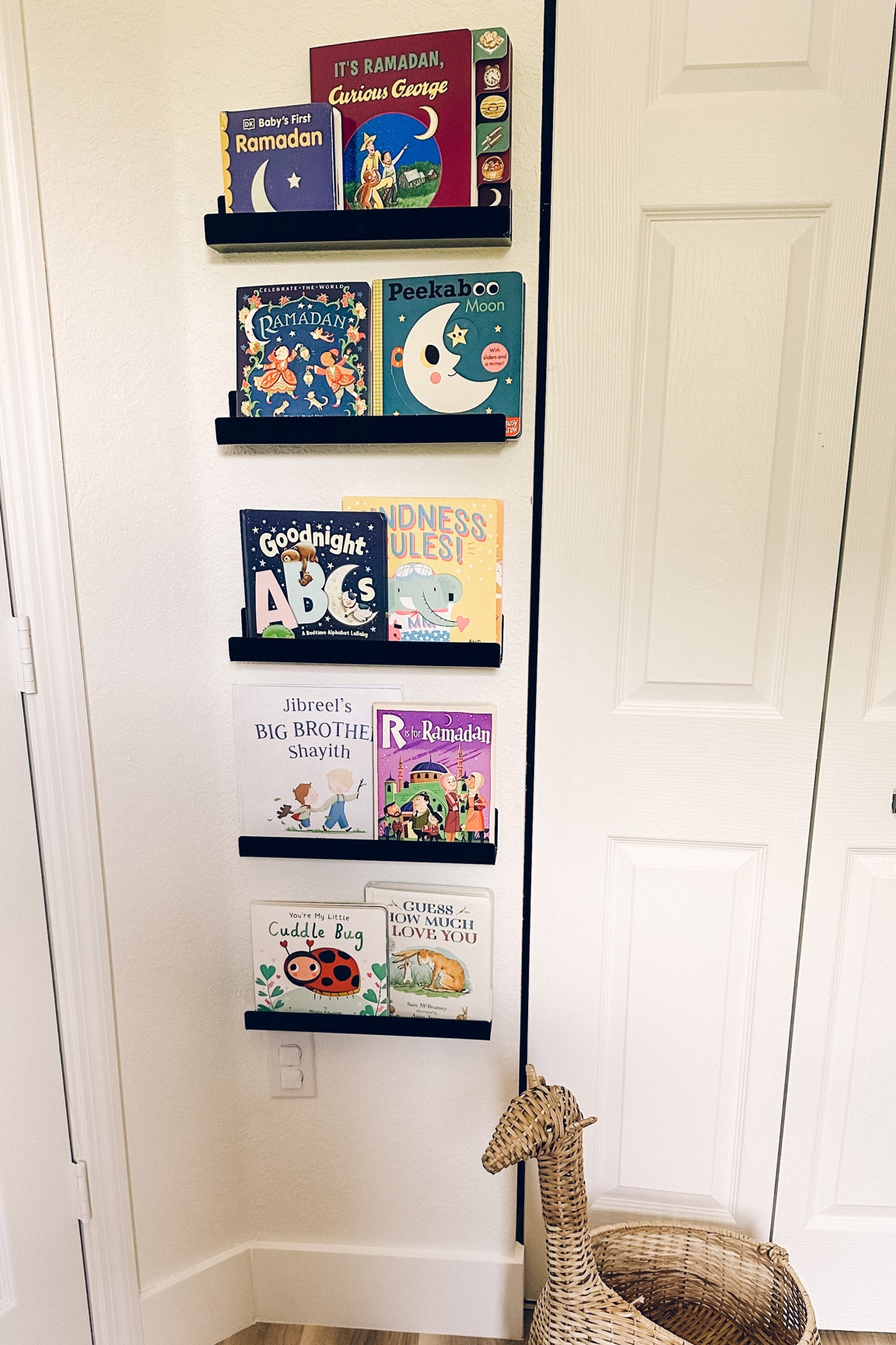 The boys reading shelf this month 📿🌙 #ramadanbooks #ramadankids #ramadangifts #islamicbooks
