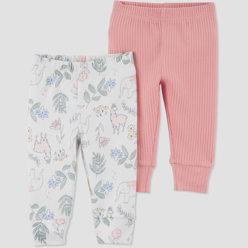 Baby Girls' 2pk Safari Pants - Just One You® made by carter's Pink | Target