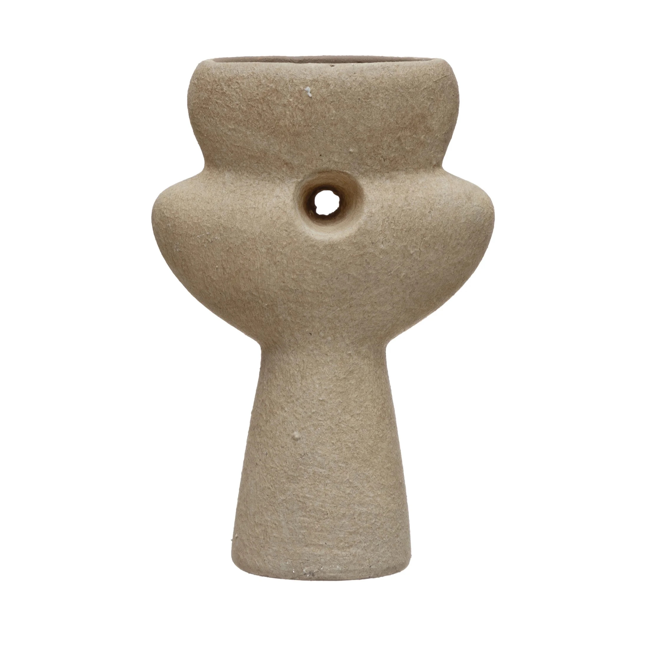 Bloomingville Terra-cotta Sculptural Vase, Natural Sand Finish | Walmart (US)