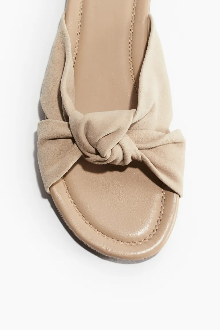 Knot-detail Leather Sandals | H&M (US + CA)