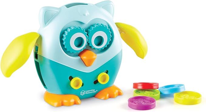 Learning Resources Hoot the Fine Motor Owl, Color, Shapes and Number Development, 6 Pieces, Ages ... | Amazon (US)
