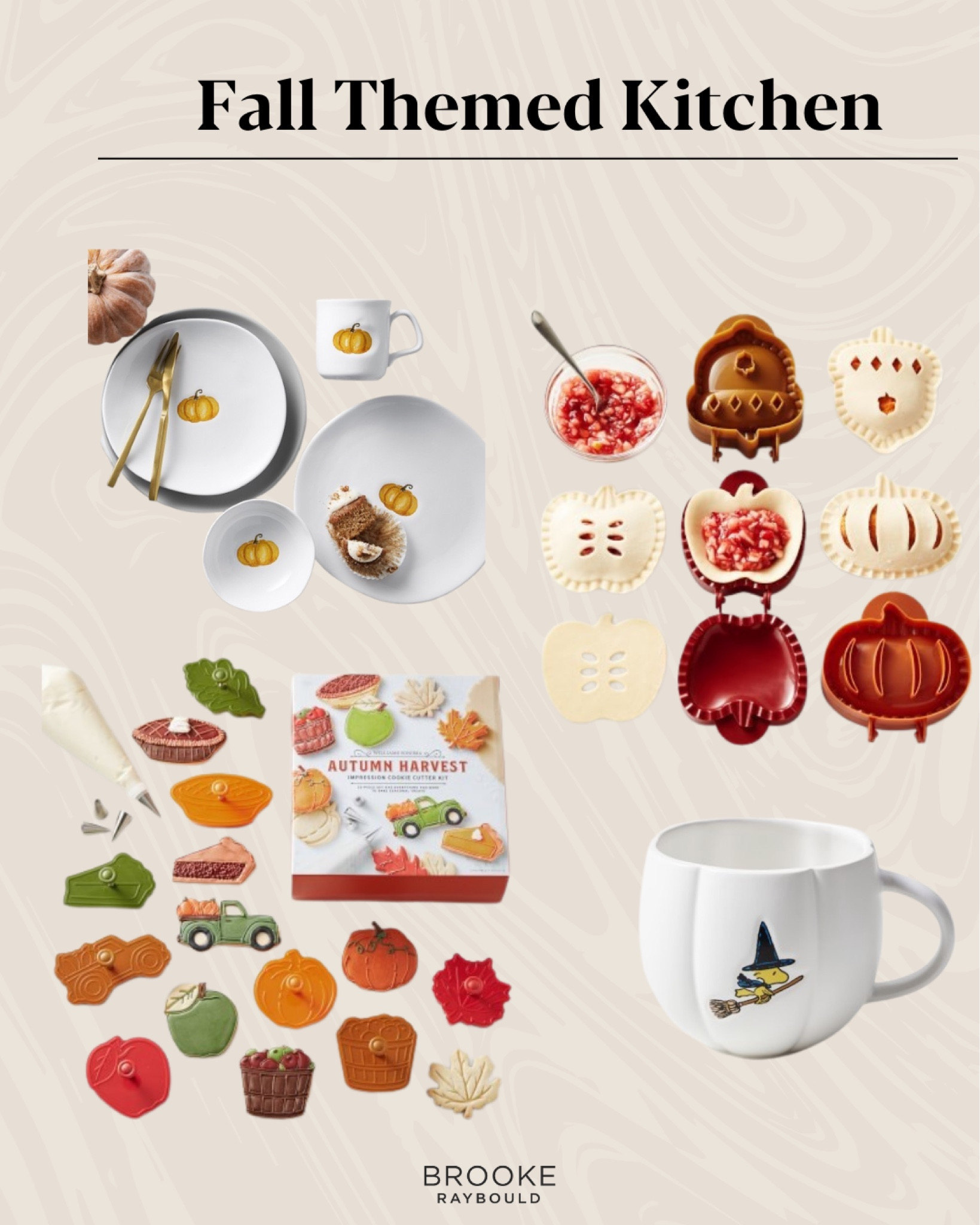 Fall Kitchen from Williams Sonoma// pumpkin// pumpkincoffee// plates// bowls// cookiecutters// applepie// decor// home// lifestyle 

#LTKhome #LTKstyletip #LTKSeasonal