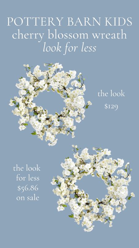 This beautiful faux cherry blossom wreath Look for Less often sells out but is in stock now!!!!

#LTKSaleAlert #LTKHome #LTKSeasonal