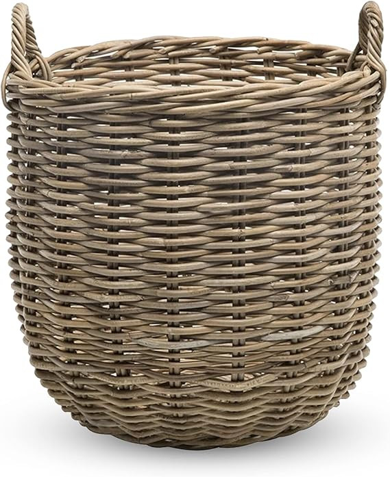 KOUBOO Rattan Kobo Round Storage Basket, Handwoven Rattan Basket with Handles, Organization & Hom... | Amazon (US)