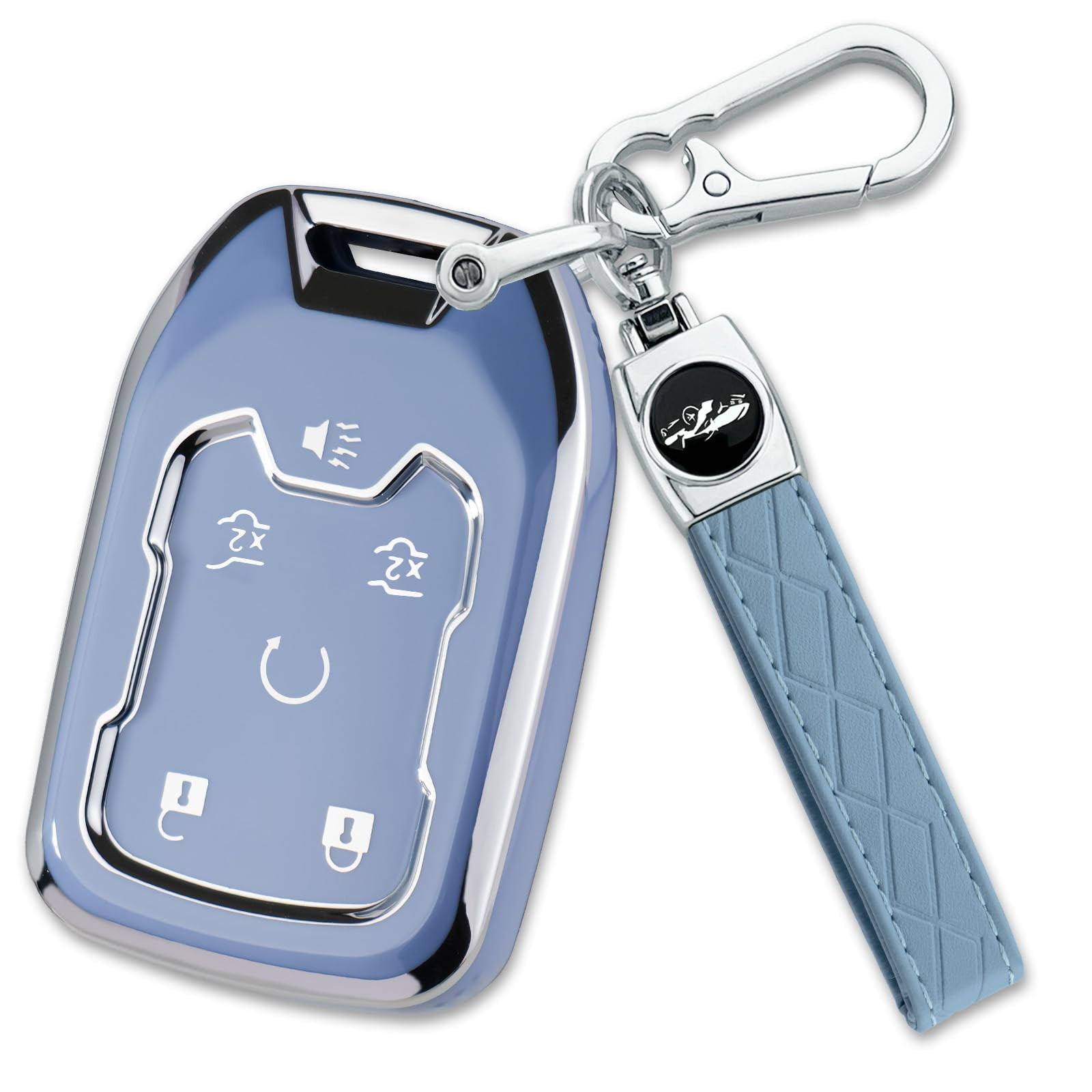 Soft TPU 6-Button for Chevy Key Fob Cover for Suburban Tahoe GMC Sierra 1500 2500HD 3500HD 2015 2... | Amazon (US)