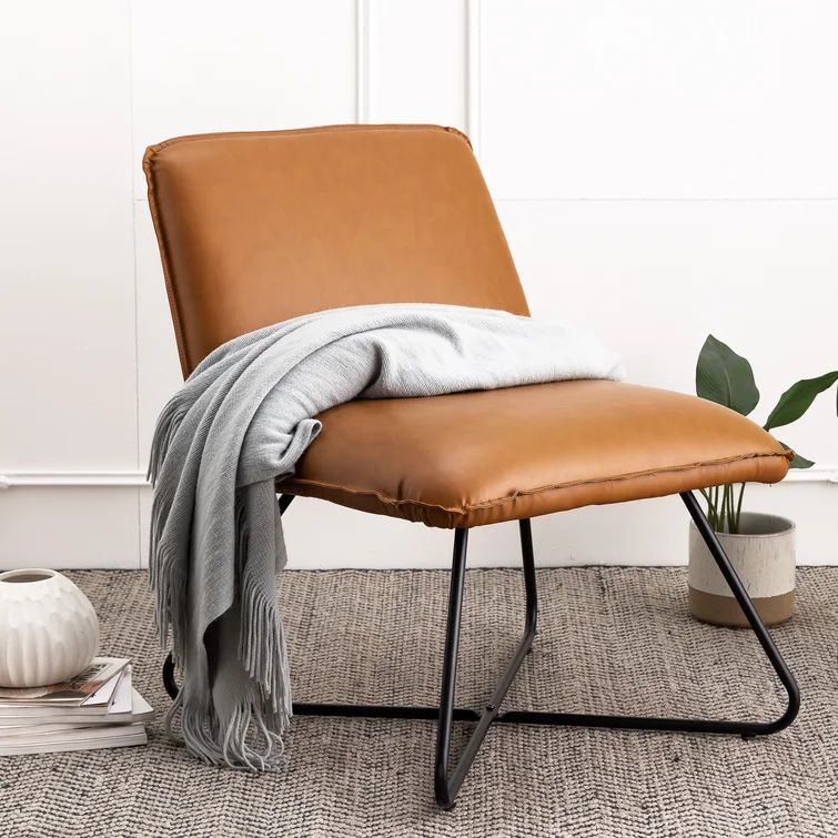 Hachmann Vegan Leather Slipper Chair | Wayfair North America