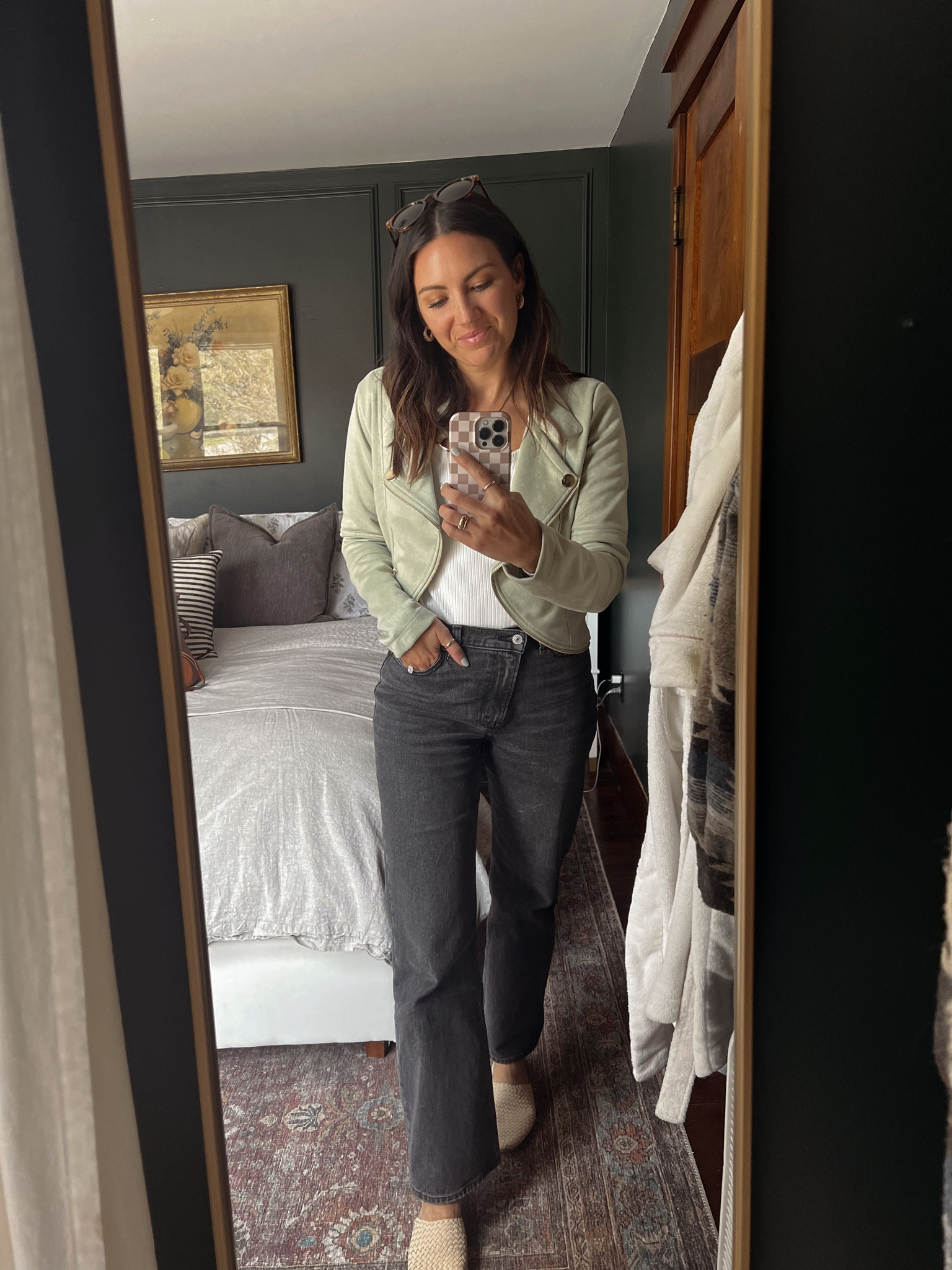 Casual Monday Outfit. These jeans are on major sale right now and they are one of my go-tos + this sweetheart neckline top is one of my staples  

#LTKsalealert #LTKfit