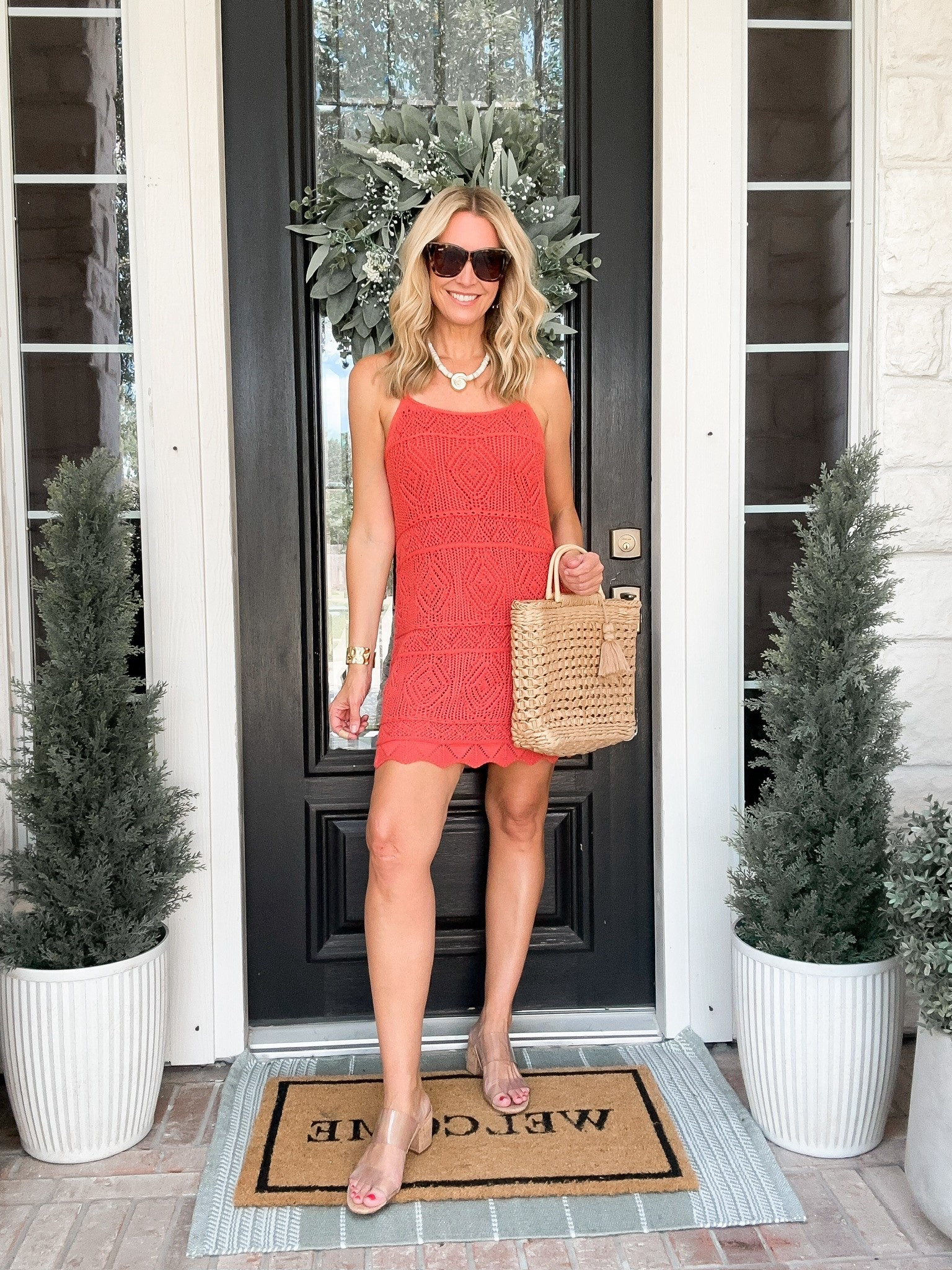 Diner date outfit idea! Love the crochet detailing on this mini dress!

#LTKStyleTip #LTKSummerEdit #LTKTravel