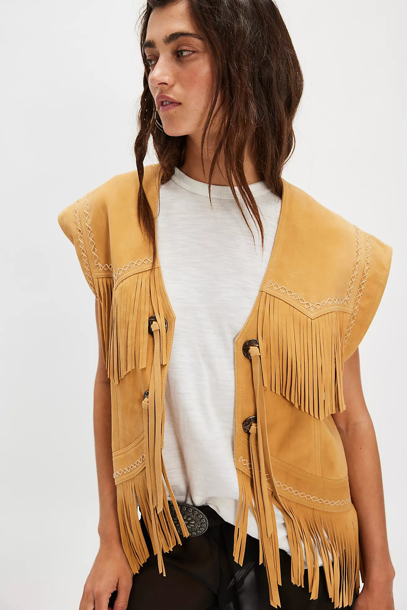 Spell Fearless Heart Suede Vest | Free People (Global - UK&FR Excluded)