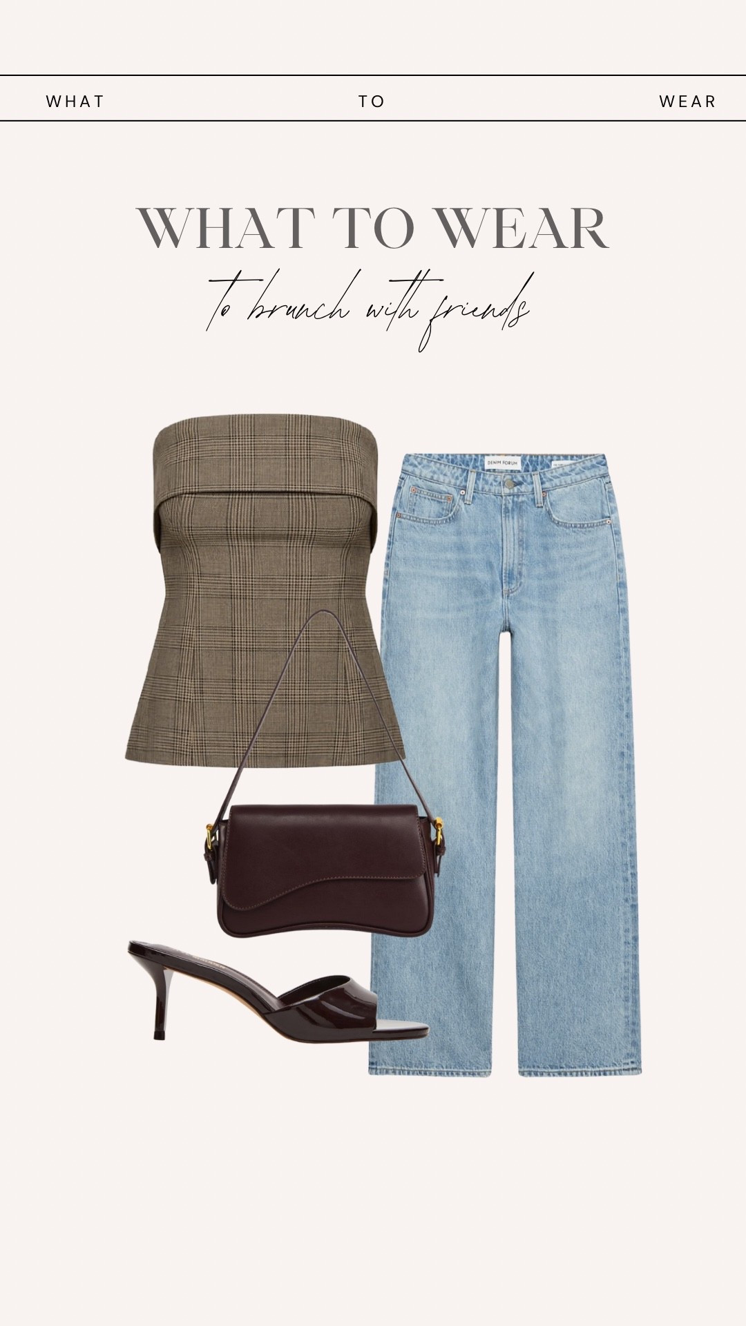 What to wear to brunch with friends 🍸 

brunch outfit, fall style, jeans + kitten heel, brown outfit, straight leg jeans 

#LTKSeasonal #LTKFindsUnder100 #LTKStyleTip