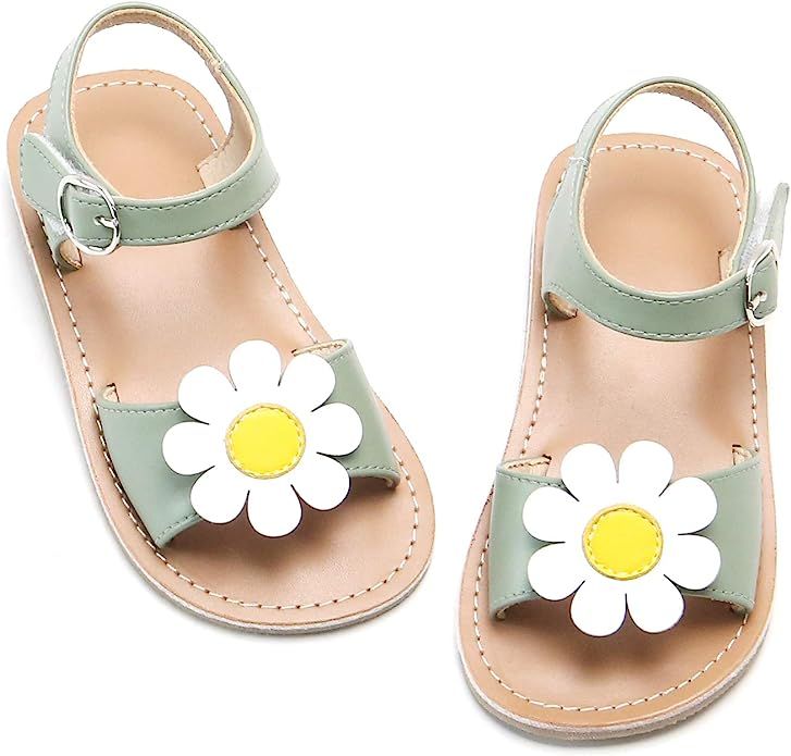 Kiderence Toddler Girls Slides Sandals Kids Sandals Little Girls Baby Girls Shoes | Amazon (US)