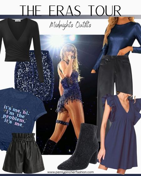 Midnights style. 
Taylor swift outfit ideas for the Eras tour. 
The Eras Tour movie outfits
Taylor Swift concert outfits
2024 Taylor swift concert style
Taylor swift outfits 
The Eras outfit Ideas
Meet me at midnight vibe
Navy Taylor swift outfits 


#LTKfindsunder100 #LTKshoecrush