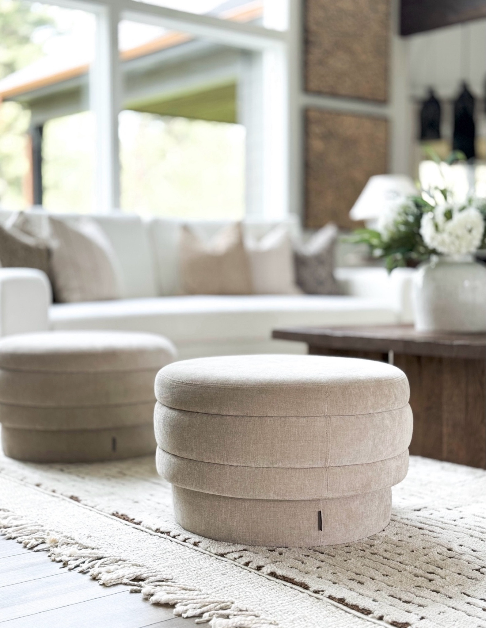 This stylish Wayfair ottoman is the perfect blend of comfort and function! Use it as extra seating, a footrest, or a chic accent piece to elevate your living space.

Neutral area rug. Neutral ottomans 

#LTKFindsUnder100 #LTKHome

#LTKSaleAlert