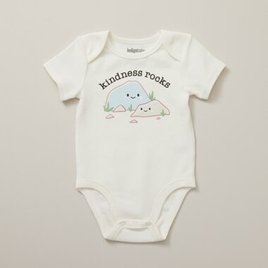 ONESIE, KIND ROCKS 0-3 MONTHS | Indigo (CA)
