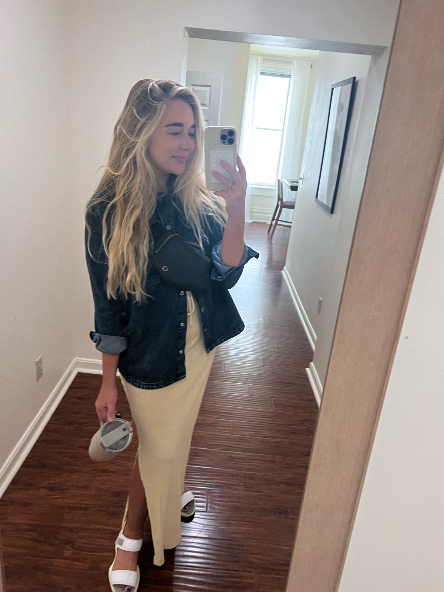 #ootd for running errands. ♥︎ take any summer dress, pop an oversized jacket on top & you have a perfect summer→ fall fit✨🫶🏼 

#fallootd #falloutfit #fallclothing #summertofall 

#LTKSeasonal #LTKstyletip #LTKsalealert