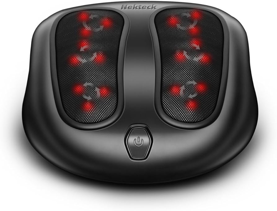 Nekteck Foot Massager with Heat, Shiatsu Heated Electric Kneading Foot Massager Machine for Plant... | Amazon (US)