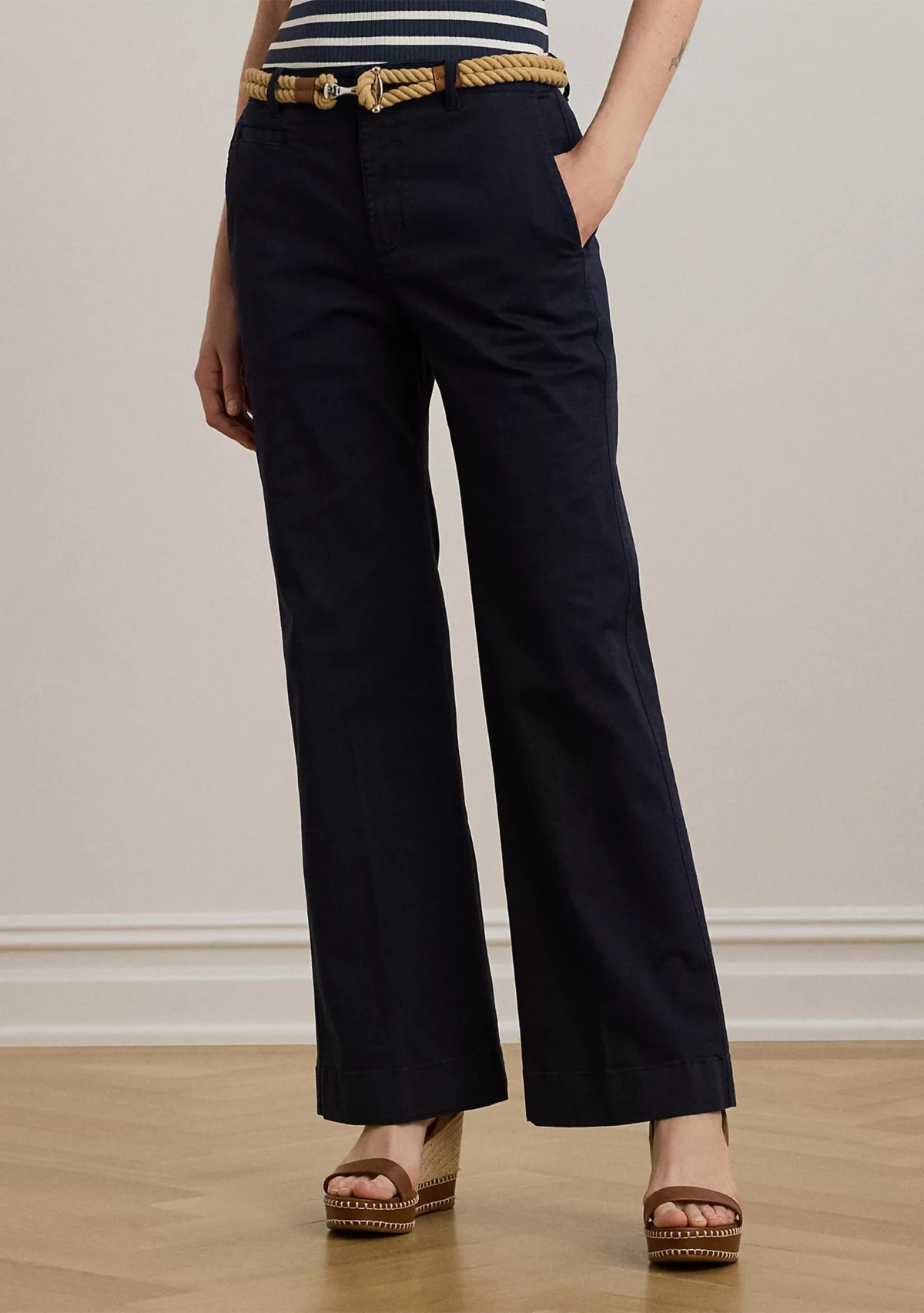 Lauren Ralph LaurenPetite Stretch Cotton Chino Flare Pants | Belk