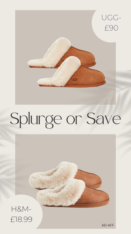 Splurge or Save 🤎
Ugg slipper dupe 🤎

#LTKshoecrush #LTKsalealert #LTKGiftGuide