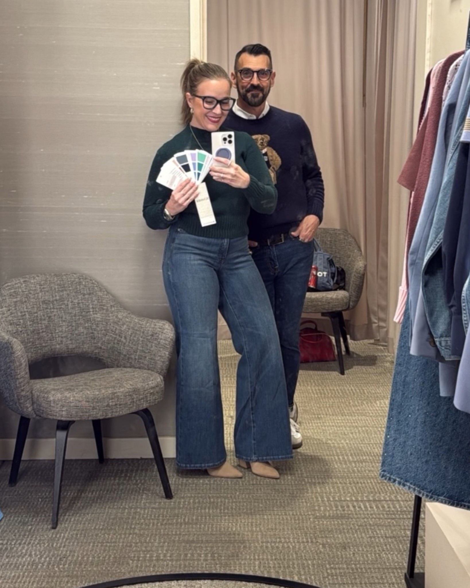 Thank you for the sweet comments about these jeans. Here are my notes on them:

I branched out in brand because they fit so well. I tried on more from the same brand and sizing and fit were NOT consistent so please know I feel these are the one-off that worked well for me (but they’re LONG so I have to wear a heel). For a reminder, I am 5’2” tall!

#Houseofcolour #hoc #houseofcolourpflugerville #houseofcolourusa #coloranalysis #houseofcolouraustin #hocsummer 

Nordstrom
Good American

#LTKgrwm #LTKOver40 #LTKWorkwear