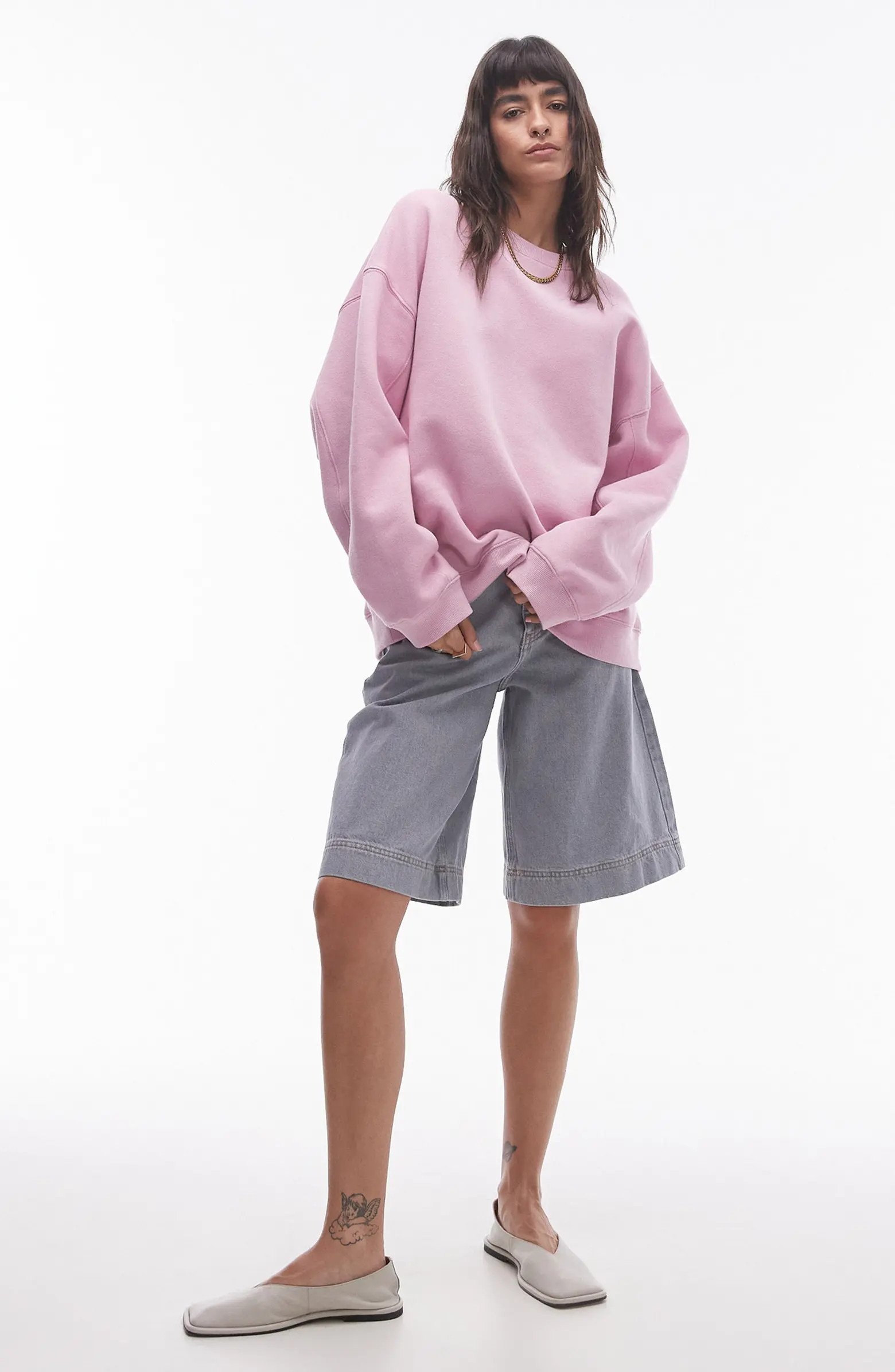 Topshop Premium Seam Sweatshirt | Nordstrom | Nordstrom