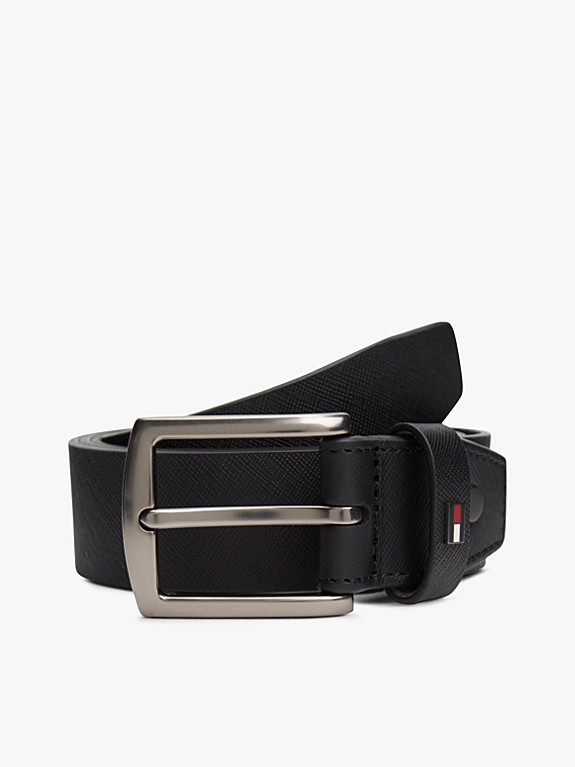 Denton Adjustable Textured Leather Belt | Tommy Hilfiger UK