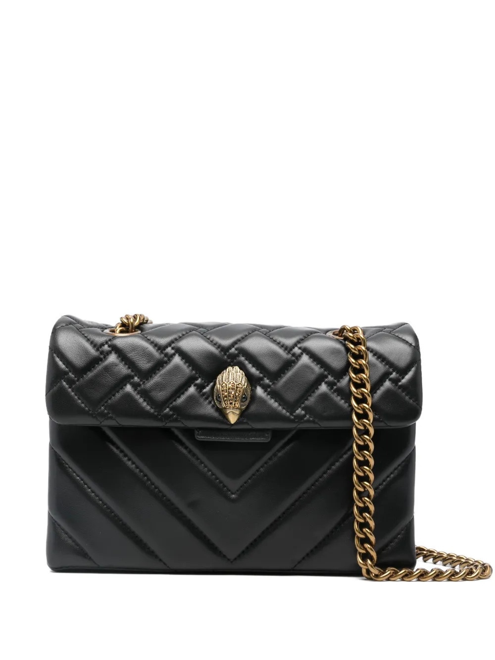 Kurt Geiger London quilted-pattern shoulder bag - Black | Farfetch Global