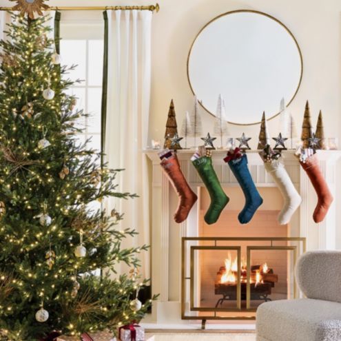 Signature Velvet Christmas Stockings | Ballard Designs, Inc.