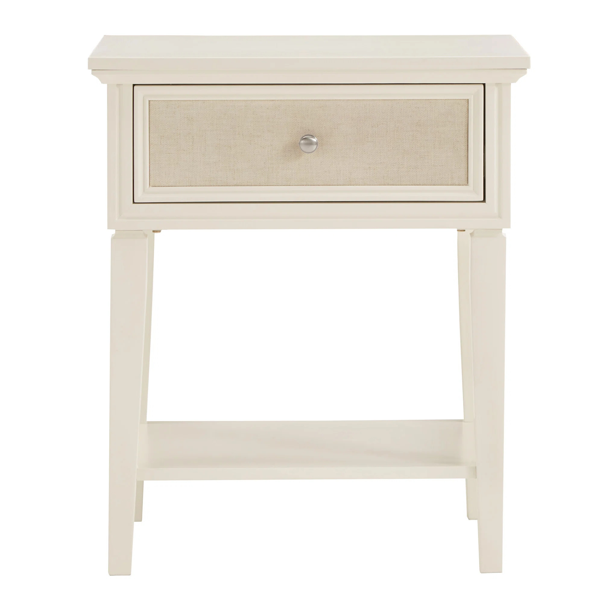 Monica 1 - Drawer Nightstand in Off-White | Wayfair North America